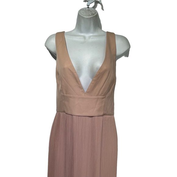 nicholas the label accordion pleated maxi dress gown US Size 8 - Picture 4 of 13